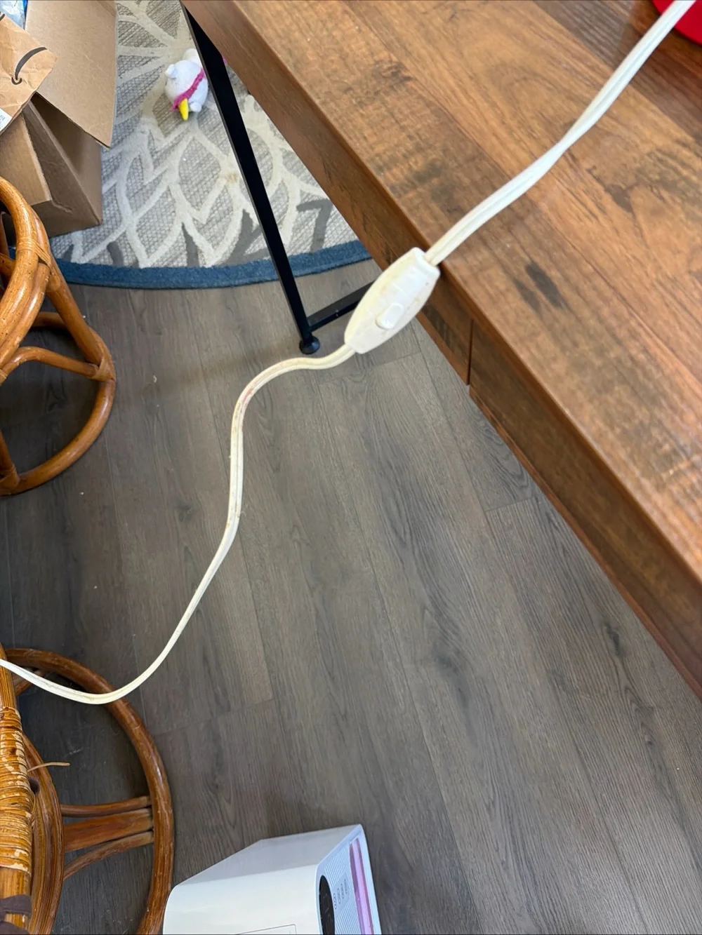 IKEA Red Adjustable Gooseneck Desk Lamp